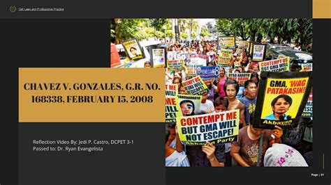 chavez vs gonzales|G.R. No. 168338 .
